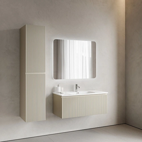 Тумба под раковину SANCOS Snob SNR1.0100CE R 1.0 995х445х406 Beige Soft подвесная Тумба под раковину SANCOS Snob SNR1.0100CE R 1.0 995х445х406 Beige Soft подвесная