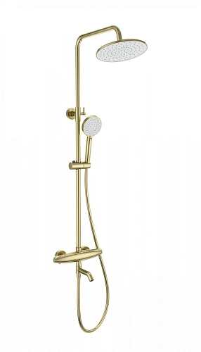 Душевая система Wonzon & Woghand с термостатом, брашированное золото (WW-B3031-A3-BG) Душевая система Wonzon & Woghand с термостатом, брашированное золото (WW-B3031-A3-BG)