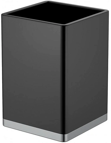 Стакан Boheme 10961-В-CR квадратный черный-хром Стакан Boheme 10961-В-CR квадратный черный-хром