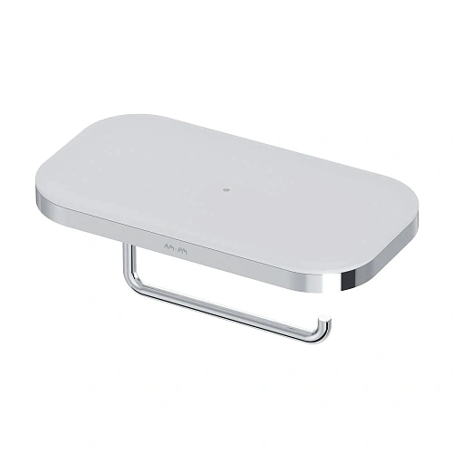 Держатель туалетной бумаги AM.PM Func A8F341400 с полкой Держатель туалетной бумаги AM.PM Func A8F341400 с полкой