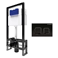 Инсталляция для унитаза BETTOSERB SAVA FREE STANDING SFS40006471 с клавишей смыва SMART черный матовый