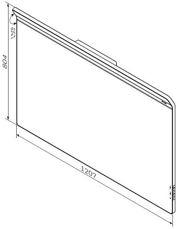 Зеркало AM.PM Inspire 2.0 M50AMOX1201SA 120 см Зеркало AM.PM Inspire 2.0 M50AMOX1201SA 120 см