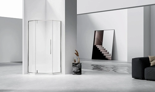 Душевой уголок Vincea Slim-N VSP-4SN900CLBN, 900x900, брашированный никель, стекло прозрачное Душевой уголок Vincea Slim-N VSP-4SN900CLBN, 900x900, брашированный никель, стекло прозрачное