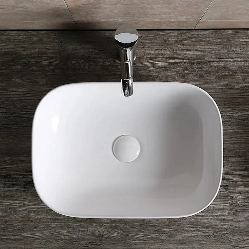 Раковина Ceruttispa CR0078 505х400х140 накладная, белая, прямоугольная Раковина Ceruttispa CR0078 505х400х140 накладная, белая, прямоугольная