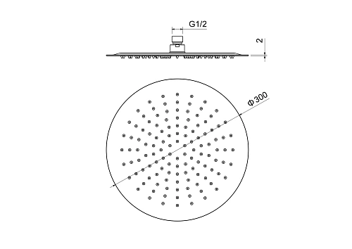 Верхний душ Aquatek AQ2075MB Черный матовый Верхний душ Aquatek AQ2075MB Черный матовый