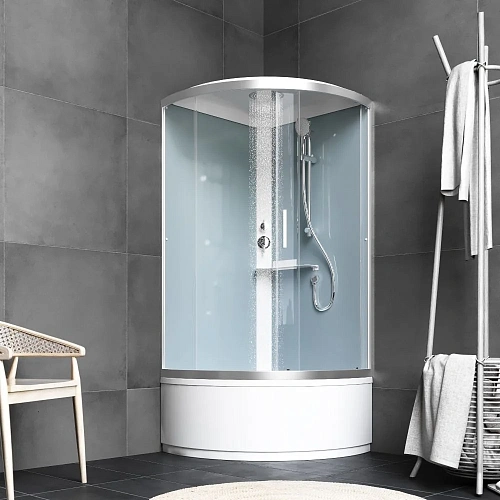 Душевая кабина AM.PM X-Joy W88C-401A-090WT 90x90, четверть круга, профиль белый, стекло прозрачное Душевая кабина AM.PM X-Joy W88C-401A-090WT 90x90, четверть круга, профиль белый, стекло прозрачное