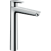 Картинка анонса товара «смеситель для раковины hansgrohe talis e с высоким изливом и сливным гарнитуром, хром 71716000»
