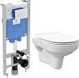 Комплект Унитаз подвесной STWORKI Хельсинки Clean On DPL EO slim безободковый + Система инсталляции  507837 Комплект Унитаз подвесной STWORKI Хельсинки Clean On DPL EO slim безободковый + Система инсталляции  507837