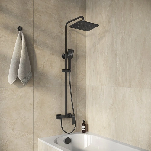 Душевая система GROSSMAN Style 500.K35.05.210 черный матовый Душевая система GROSSMAN Style 500.K35.05.210 черный матовый