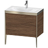 Картинка анонса товара «тумба с раковиной duravit xviu xv4710ob121p 80 см орех темный»
