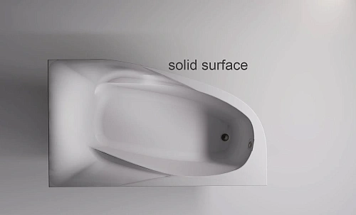 Ванна из искусственного камня Astra-Form Селена 01010081 правая, Solid Surface 1700х1000 Ванна из искусственного камня Astra-Form Селена 01010081 правая, Solid Surface 1700х1000