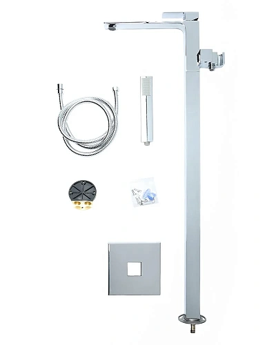 Смеситель для ванны Orange Lutz M04-336cr напольный Смеситель для ванны Orange Lutz M04-336cr напольный