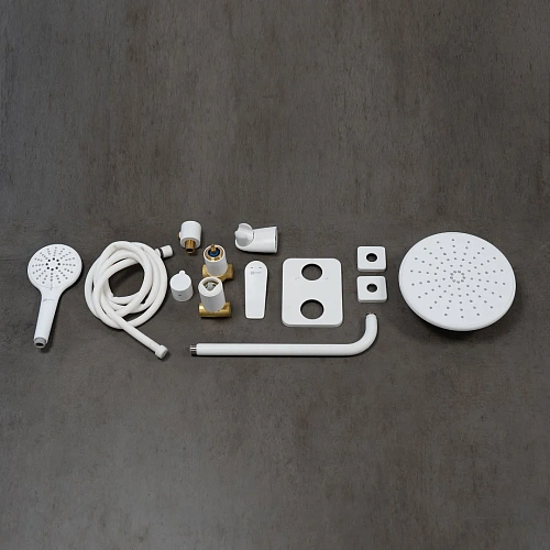 Душевая система Lemark Bronx LM3729MW встраиваемая, белый/матовый Душевая система Lemark Bronx LM3729MW встраиваемая, белый/матовый