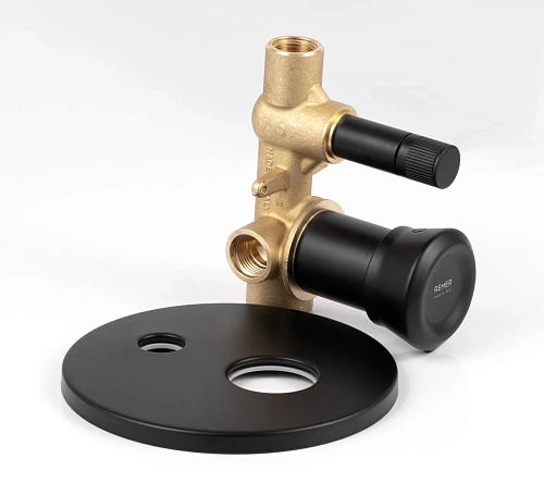 Смеситель для душа Remer Element ET09HNO, черный матовый Смеситель для душа Remer Element ET09HNO, черный матовый