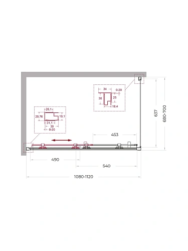 Душевой уголок BelBagno UNO-195-AH-1-110/70-C-NERO 110x70 см, профиль черный, стекло прозрачное Душевой уголок BelBagno UNO-195-AH-1-110/70-C-NERO 110x70 см, профиль черный, стекло прозрачное