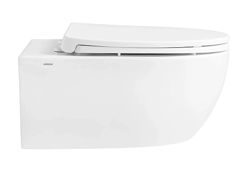 Унитаз подвесной ARROW AHB2162H без сиденья, безободковый, белый Унитаз подвесной ARROW AHB2162H без сиденья, безободковый, белый