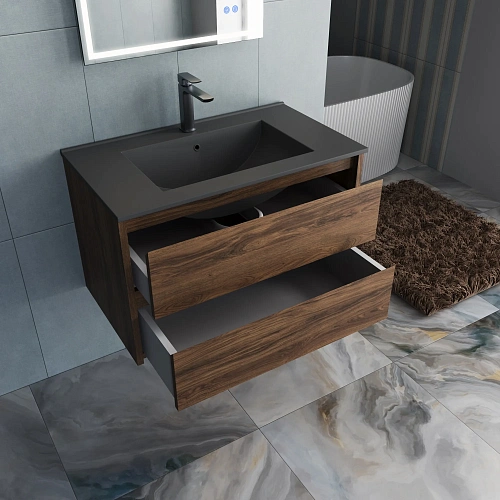 Тумба под раковину Vincea Gio 800 VMC-2G800CO подвесная, C.Oak Тумба под раковину Vincea Gio 800 VMC-2G800CO подвесная, C.Oak
