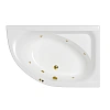 Акриловая ванна WHITECROSS Aquarella 170x110 правая "SOFT" золото 0109.170110.100.SOFT.GL