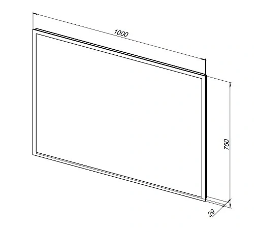 Зеркало Aquanet Оптима 100 белый матовый 00288967 Зеркало Aquanet Оптима 100 белый матовый 00288967