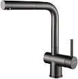 Смеситель для кухни Paulmark Dosse, вороненая сталь, Do214418-GM Смеситель для кухни Paulmark Dosse, вороненая сталь, Do214418-GM