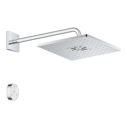 Верхний душ GROHE Rainshower 310 SmartConnect с душевым кронштейном, хром (26642000) Верхний душ GROHE Rainshower 310 SmartConnect с душевым кронштейном, хром (26642000)