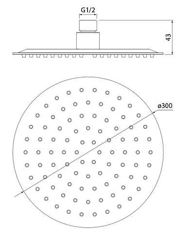 Верхний душ Iddis 00430RSI64 Верхний душ Iddis 00430RSI64