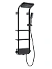 Душевая система AQUAme AQM 8003B с термостатом, Черный AQM8003B