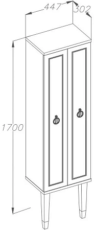 Шкаф-пенал Opadiris Порто Z0000014874 белый/хром Шкаф-пенал Opadiris Порто Z0000014874 белый/хром