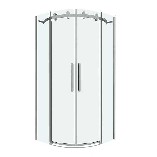 Душевой уголок GROSSMAN Classic 301.K33.04.9090.10.00 (90x90x195) полукруг,раздвиж,хром, стекло прозрачное Душевой уголок GROSSMAN Classic 301.K33.04.9090.10.00 (90x90x195) полукруг,раздвиж,хром, стекло прозрачное