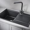 Кухонная мойка Granula 7804, ШВАРЦ (чёрный металлик), кварц 780х500 Кухонная мойка Granula 7804, ШВАРЦ (чёрный металлик), кварц 780х500