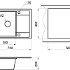 Кухонная мойка Granula HI-74, ГРАФИТ/БАЗАЛЬТ,ГИБРИД кварц 740х500 HI-74, Графит/Базальт Кухонная мойка Granula HI-74, ГРАФИТ/БАЗАЛЬТ,ГИБРИД кварц 740х500 HI-74, Графит/Базальт
