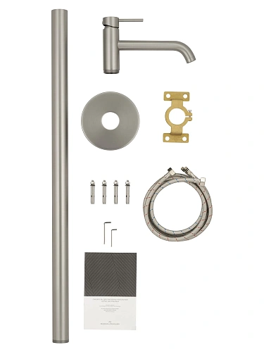 Смеситель для раковины Wonzon & Woghand STICK напольный, брашированный никель (WW-88649905-BN) Смеситель для раковины Wonzon & Woghand STICK напольный, брашированный никель (WW-88649905-BN)