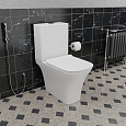 Унитаз напольный CeramaLux 1215A белый с крышкой микролифт Унитаз напольный CeramaLux 1215A белый с крышкой микролифт