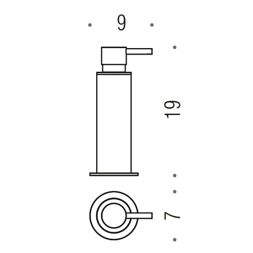 Дозатор жидкого мыла Colombo Mini B9342.HPS1 подвесной, PVD нержавеющая сталь Дозатор жидкого мыла Colombo Mini B9342.HPS1 подвесной, PVD нержавеющая сталь