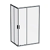 Душевой уголок AM.PM Gem W90G-403-120290-BT 120x90 черный матовый, стекло прозрачное
