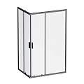 Душевой уголок AM.PM Gem W90G-403-120290-BT 120x90 черный матовый, стекло прозрачное Душевой уголок AM.PM Gem W90G-403-120290-BT 120x90 черный матовый, стекло прозрачное
