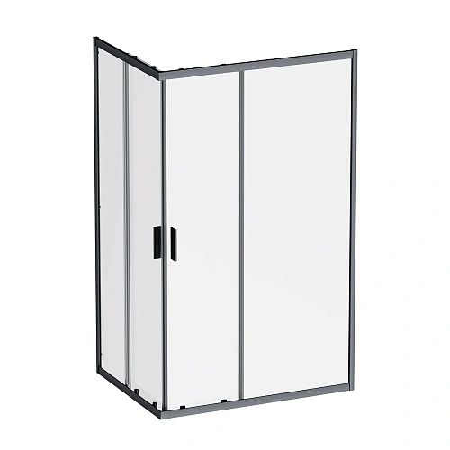 Душевой уголок AM.PM Gem W90G-403-120290-BT 120x90 черный матовый, стекло прозрачное Душевой уголок AM.PM Gem W90G-403-120290-BT 120x90 черный матовый, стекло прозрачное