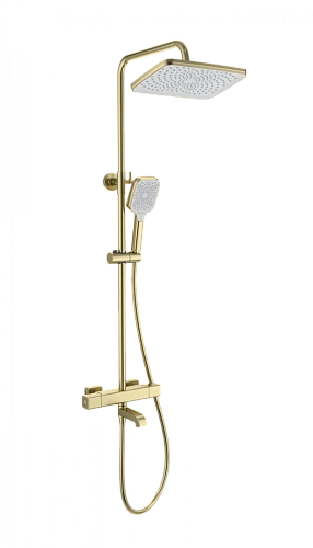 Душевая система Wonzon & Woghand с термостатом, брашированное золото (WW-B3016-T1-BG) Душевая система Wonzon & Woghand с термостатом, брашированное золото (WW-B3016-T1-BG)