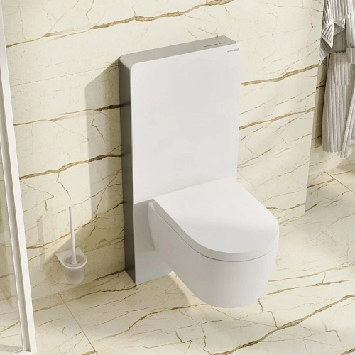 Пристенный модуль системы инсталляции для унитазов WasserKRAFT Naab 86TLT.040.SE.WH белый с клавишей смыва Пристенный модуль системы инсталляции для унитазов WasserKRAFT Naab 86TLT.040.SE.WH белый с клавишей смыва