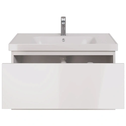 Тумба под раковину DREJA PERFECTO, 90 см, подвесная, 1 ящик, push-to-open, белый глянец 99.0808 Тумба под раковину DREJA PERFECTO, 90 см, подвесная, 1 ящик, push-to-open, белый глянец 99.0808