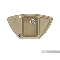 Кухонная мойка Aquaton Лория 1A715032LR220 из литого мрамора, угловая, песочная Кухонная мойка Aquaton Лория 1A715032LR220 из литого мрамора, угловая, песочная
