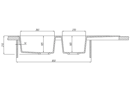 Кухонная мойка Aquaton Торина 1A712032TR070 из литого мрамора, прямоугольная, с крылом и дополнитель Кухонная мойка Aquaton Торина 1A712032TR070 из литого мрамора, прямоугольная, с крылом и дополнитель