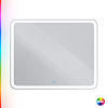 Картинка анонса товара «зеркало cezares multicolore с подсветкой rgb и сенсорным выключателем czr-spc-mc-1000-800-rgb-tch 1000x800x30»