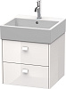Картинка анонса товара «тумба под раковину duravit brioso br415202222 подвесная 48 см белый глянцевый»