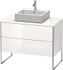 Картинка анонса товара «тумба под раковину duravit xsquare xs492102222 напольная 100 см белый глянцевый»