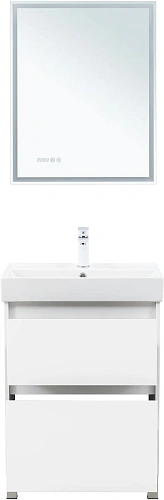 Тумба под раковину Aquanet Nova Lite 2.0 60 00346336 напольная, белый глянец Тумба под раковину Aquanet Nova Lite 2.0 60 00346336 напольная, белый глянец