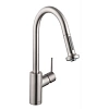 Смеситель для кухни Hansgrohe 220 с вытяжным душем, 2jet, Sbox 73863800, под сталь