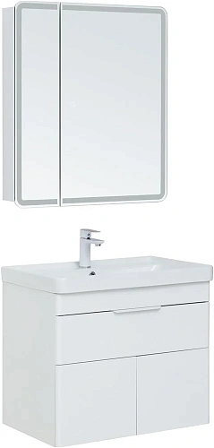 Тумба под раковину Aquanet Ирис new 710 белый глянец (1 ящик, 2 дверцы) 00310149 Тумба под раковину Aquanet Ирис new 710 белый глянец (1 ящик, 2 дверцы) 00310149