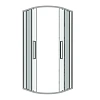 Душевой уголок GROSSMAN Cosmo 301.K33.02.8080.10.00 (80x80x195) полукруг,раздвижн,хром,стекло прозрачное Душевой уголок GROSSMAN Cosmo 301.K33.02.8080.10.00 (80x80x195) полукруг,раздвижн,хром,стекло прозрачное