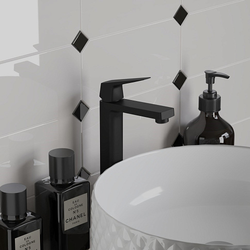 Смеситель для раковины Paini Bari RTYO205LL высокий, черный Смеситель для раковины Paini Bari RTYO205LL высокий, черный